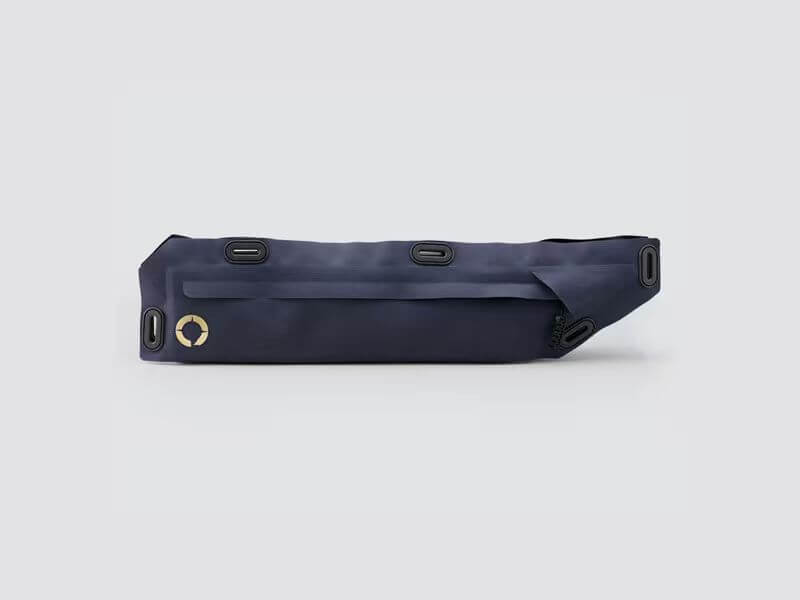 Off-Road Frame Bag Medium with a pencil design, featuring waterproof fabric and a YKK™ zipper for secure gear storage.