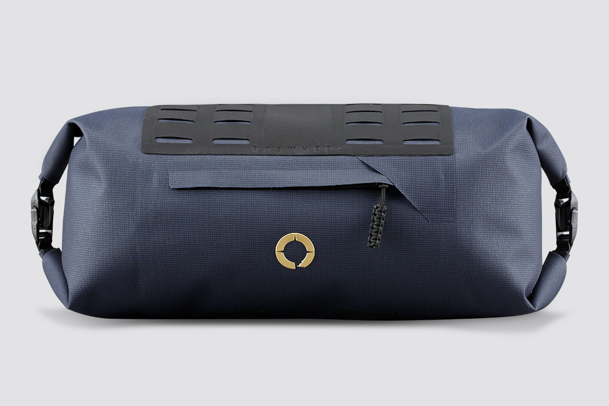 Off-Road Handlebar Bag Medium designed for bulky gear, featuring M.O.L.L.E. attachment system, durable waterproof fabric, and internal pocket for organization.
