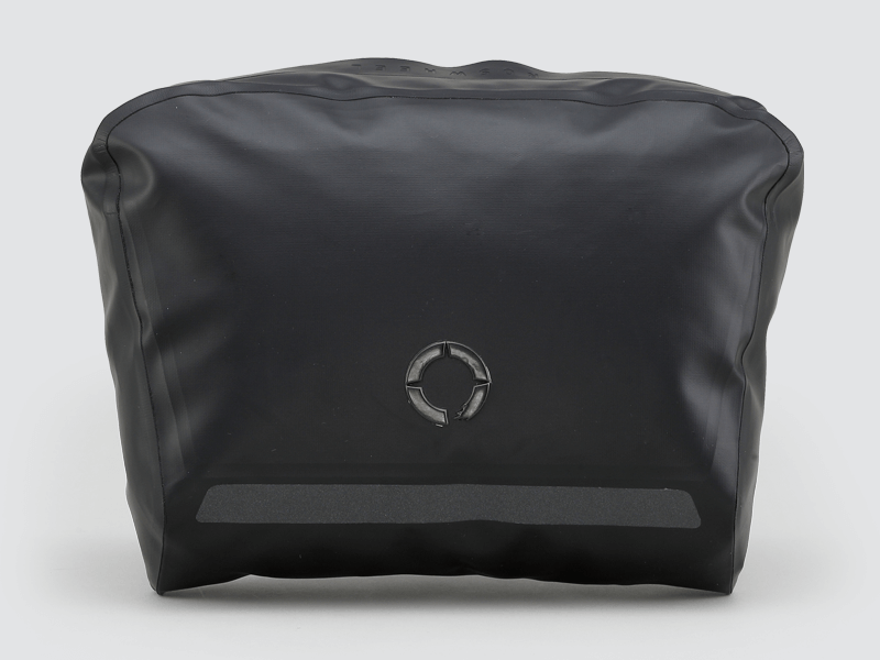 Road Accessory Pouch for easy access, featuring 'Fast-Fix' straps for secure attachment, large reflective area, and lightweight construction.