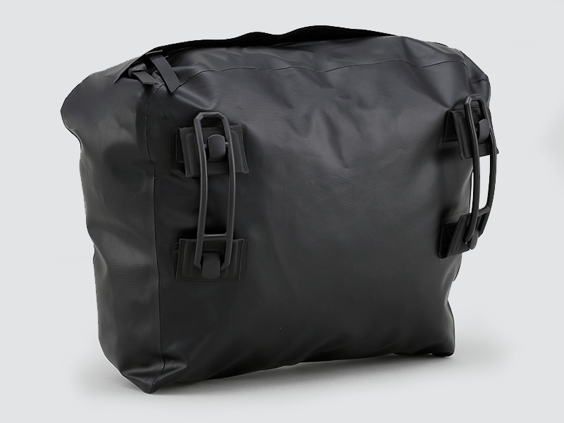 Road Accessory Pouch for easy access, featuring 'Fast-Fix' straps for secure attachment, large reflective area, and lightweight construction.