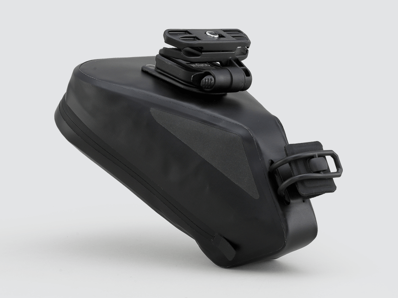 Road Saddle Bag - Small designed for easy access to spares and gear, featuring quick release buckle, 'Fast-Fix' strap system, and lightweight construction with reflective details.