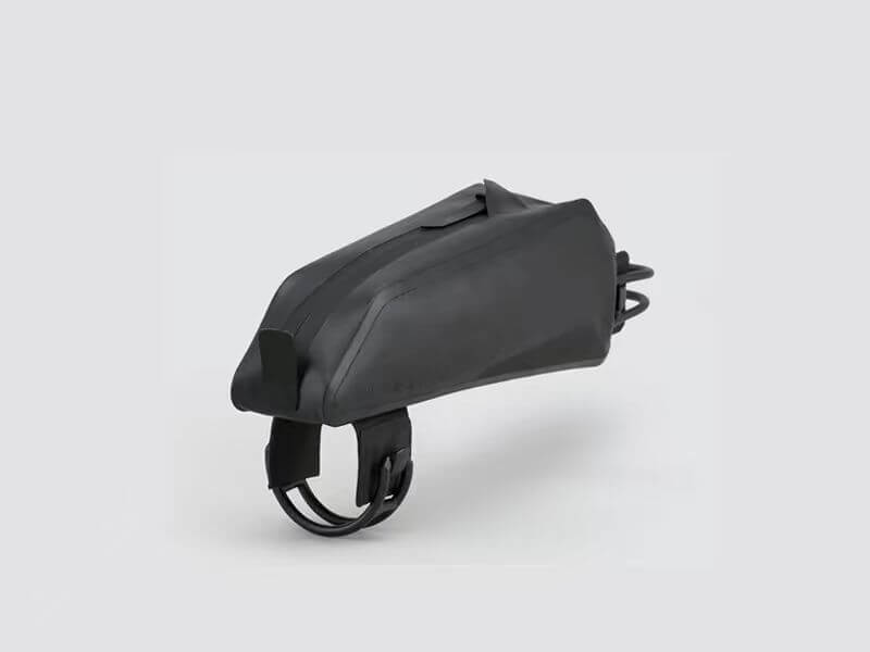 Road Top Tube Bag - Small with 'Fast-Fix' strap system, designed for secure attachment and lightweight storage of food or equipment.
