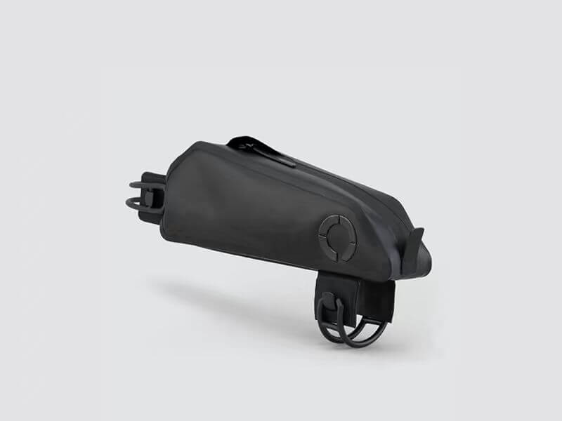 Road Top Tube Bag - Small with 'Fast-Fix' strap system, designed for secure attachment and lightweight storage of food or equipment.