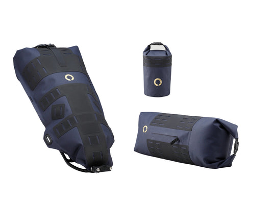 Off road Seat pack wiht rack large ＋Handlebar bag large ＋Bottle Pouch