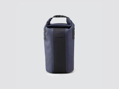 Off-Road Bottle Pouch designed to securely hold a large bottle or snacks, featuring roll top for weather protection and durable fabric for outdoor use.