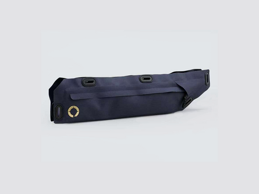 Off-Road Frame Bag Medium with a pencil design, featuring waterproof fabric and a YKK™ zipper for secure gear storage.