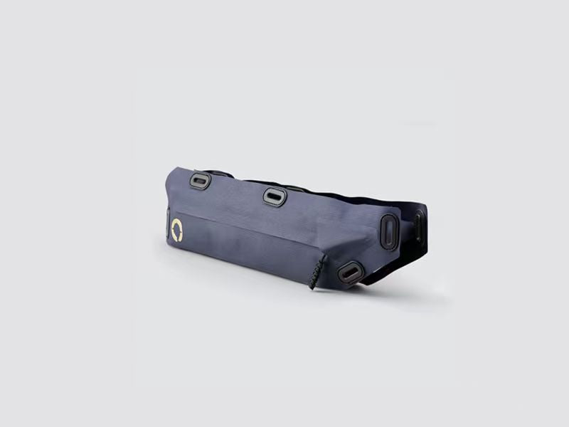 Off-Road Frame Bag Small designed in a pencil style to hold heavy equipment securely, featuring waterproof fabric, strong YKK™ zipper, and cable/hydration port for convenience.