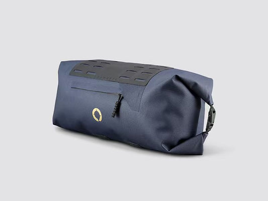 Off-Road Handlebar Bag Medium designed for bulky gear, featuring M.O.L.L.E. attachment system, durable waterproof fabric, and internal pocket for organization.
