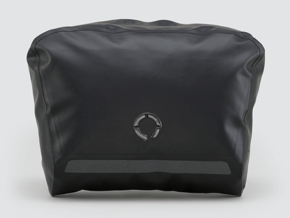 Road Accessory Pouch for easy access, featuring 'Fast-Fix' straps for secure attachment, large reflective area, and lightweight construction.