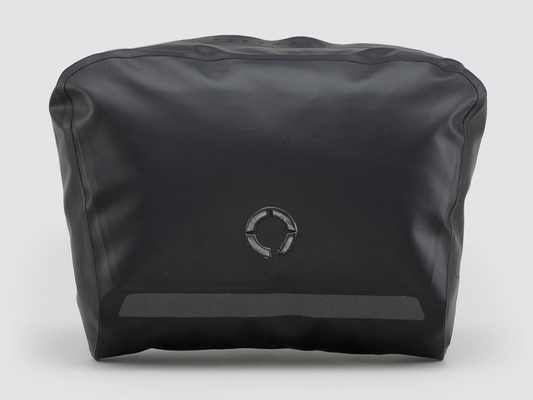 Road Accessory Pouch for easy access, featuring 'Fast-Fix' straps for secure attachment, large reflective area, and lightweight construction.