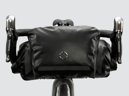 Road Accessory Pouch for easy access, featuring 'Fast-Fix' straps for secure attachment, large reflective area, and lightweight construction.