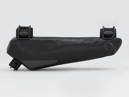 Road Frame Bag - Small designed for weight distribution and easy access to items, featuring 'Fast-Fix' straps, large reflective areas, and durable lightweight construction.