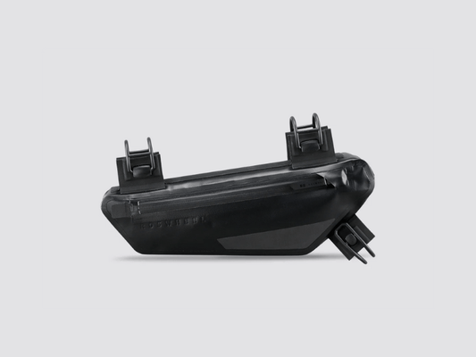 Road Frame Bag XSmall designed for weight distribution and easy access to small items, featuring 'Fast-Fix' straps, reflective areas, and lightweight construction.