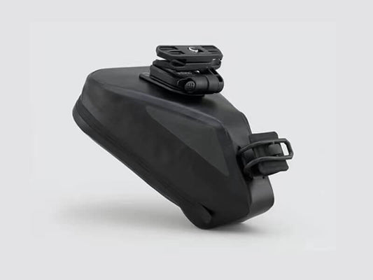 Road Saddle Bag - Large designed for easy access to spares and bulkier gear, featuring quick release buckle, 'Fast-Fix' strap system, lightweight construction, and reflective details for visibility.