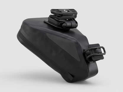 Road Saddle Bag - Small designed for easy access to spares and gear, featuring quick release buckle, 'Fast-Fix' strap system, and lightweight construction with reflective details.