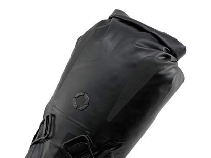 Road Seat Pack Medium designed for convenience and secure attachment, featuring 'Fast-Fix' strap system, lightweight construction, and large reflective areas for enhanced visibility.