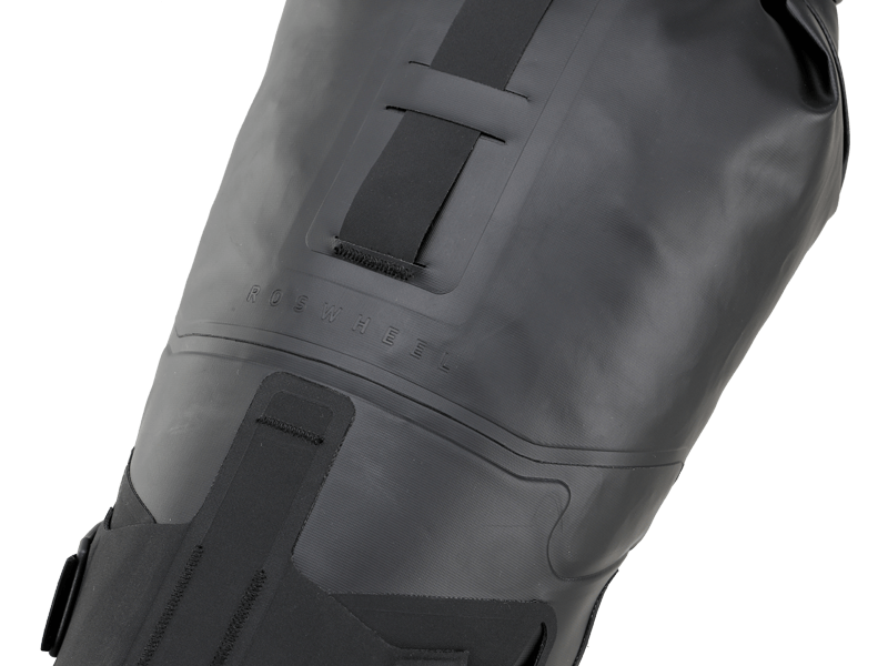 Road Seat Pack Small designed for fast rides, featuring 'Fast-Fix' strap system for secure attachment, lightweight construction, and large reflective areas for visibility.