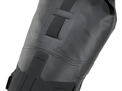 Road Seat Pack Small designed for fast rides, featuring 'Fast-Fix' strap system for secure attachment, lightweight construction, and large reflective areas for visibility.