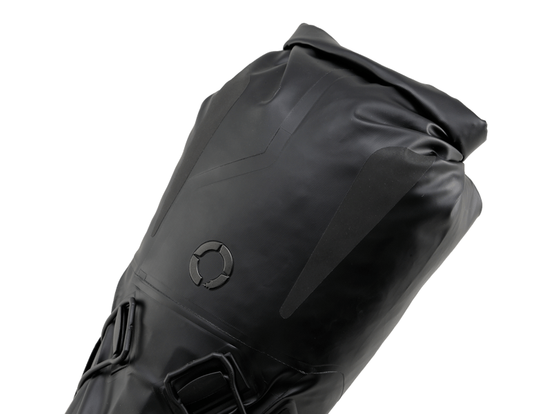 Road Seat Pack Small designed for fast rides, featuring 'Fast-Fix' strap system for secure attachment, lightweight construction, and large reflective areas for visibility.