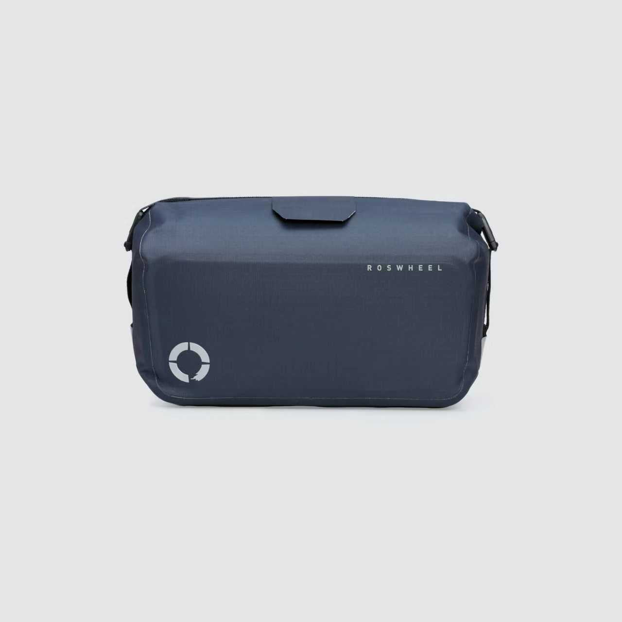 Waterproof Tour trunk bag with integrated attachment, reflective details, and protective base for secure storage.